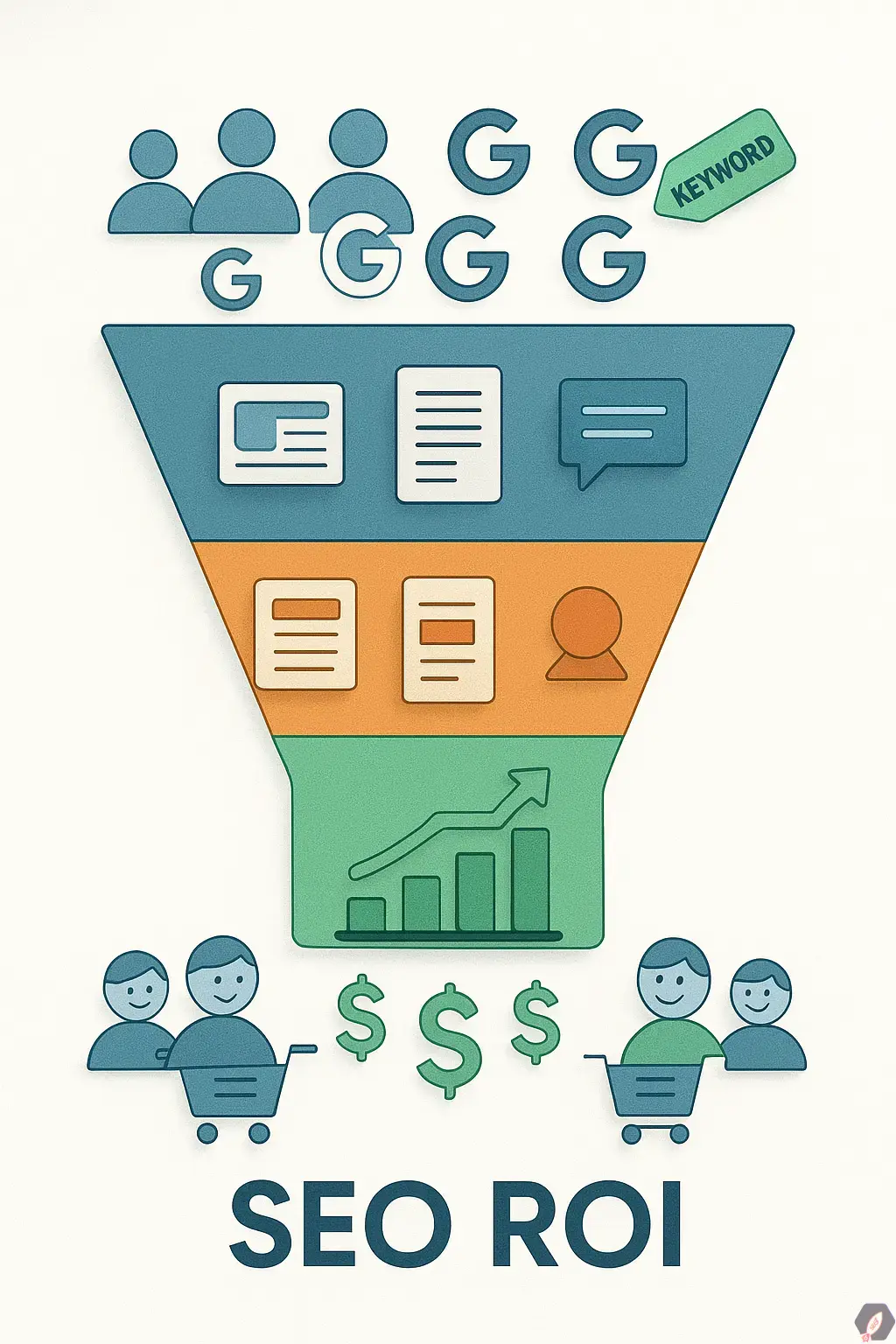 نقش قیف بازاریابی در ROI سئو- بلد سئو