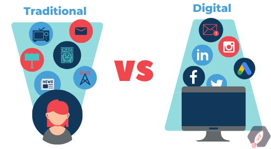 شناخت تفاوت بازاریابی سنتی و دیجیتال مارکتینگ